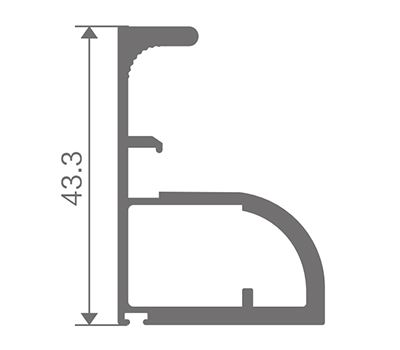 FZ-8809 экструдированный алюминиевый профиль