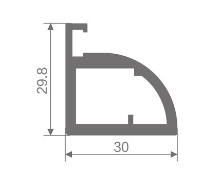 FZ-8813 экструдированный алюминиевый профиль