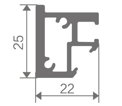 FZ-8847 экструдированный алюминиевый профиль