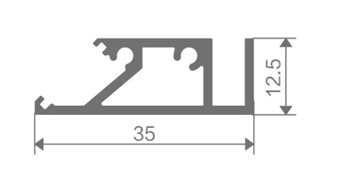 FZ-8843 экструдированный алюминиевый профиль